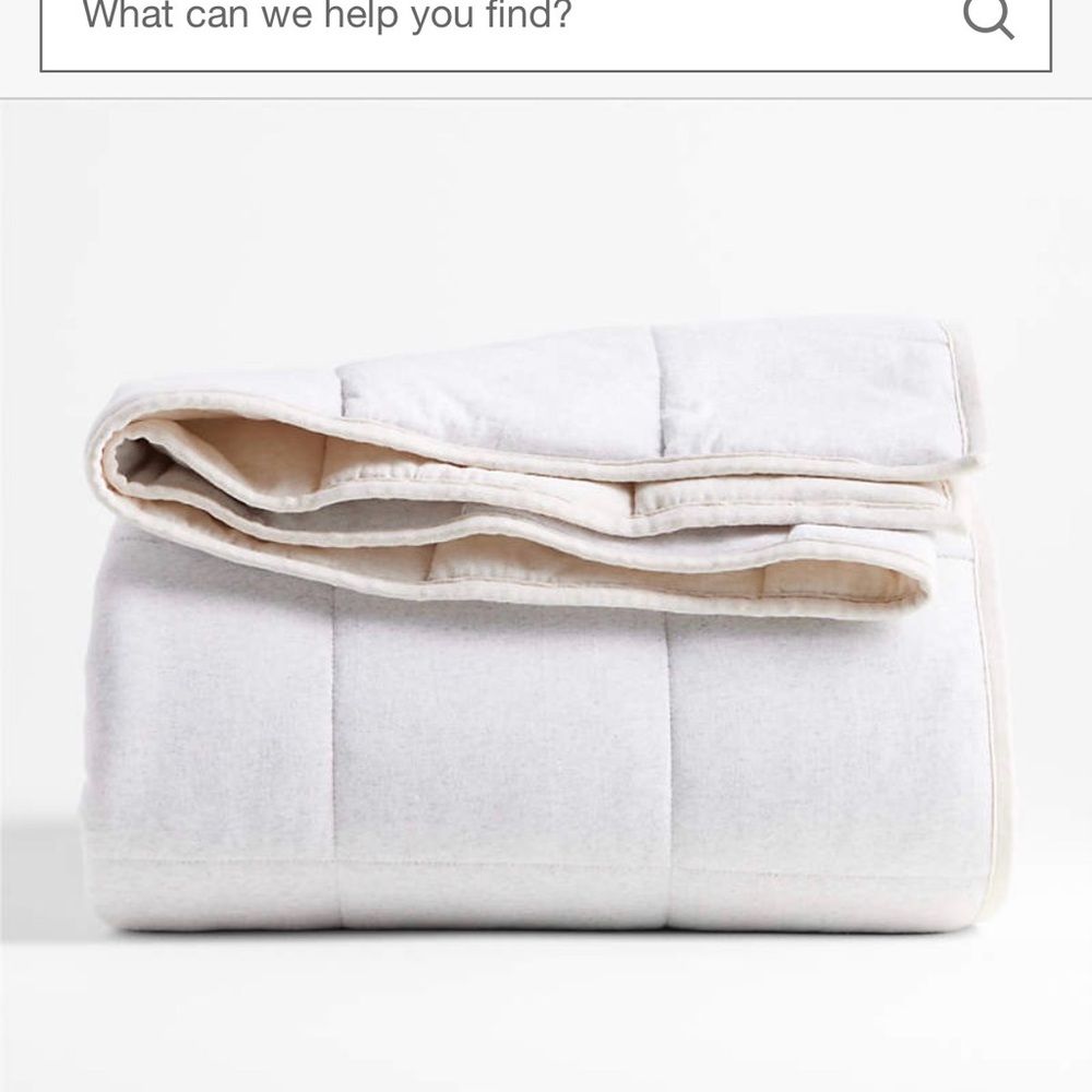 Crate&Barrel Soft Cream Comforter - Picture 10 of 13
